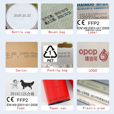 Single Color 12.7MM Portable Handheld Thermal Inkjet Printer for QR Code and Serial Number Labeling on Masks