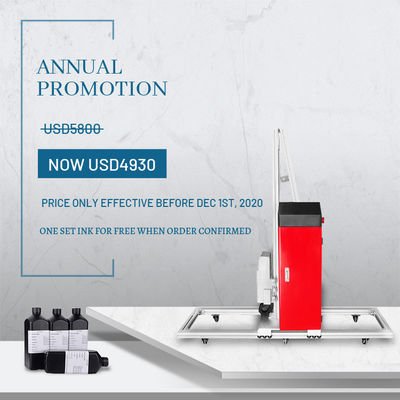 2500mm 9600dpi Vertical 3D Wall Printer Machine USB Flash Drive
