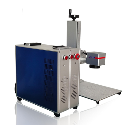 Portable 30w Raycus color fiber laser marking machine for metal