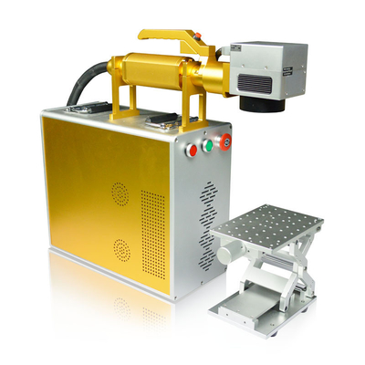 portable mini 20w  metal fiber color laser marking machine with ezcad