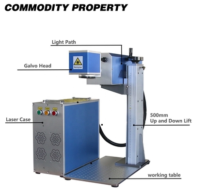 Co2 Laser Marking Machine Galvo Engraving For Wood Non Metal MDF Leather Rubber