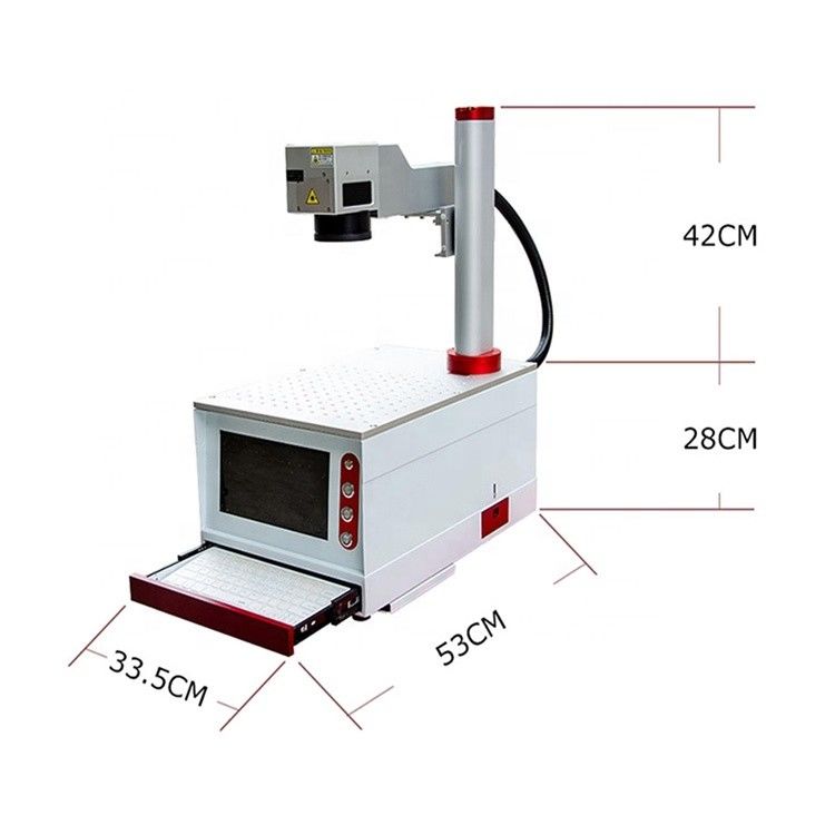 Stainless Steel 60W JPT Laser Marking Machine CE Certification