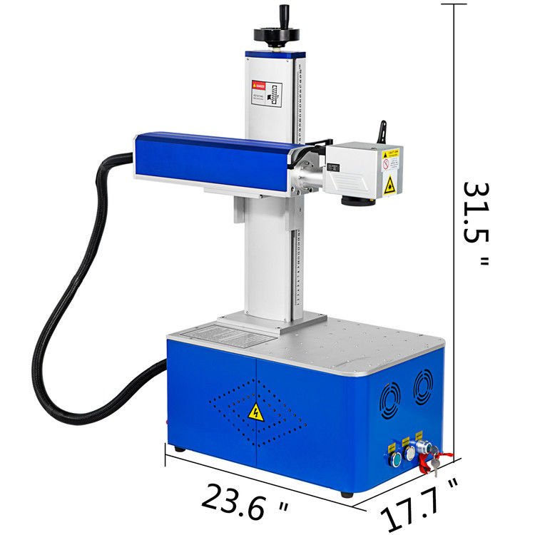 Tabletop 30W 8000mm/S Fibre Laser Engraving Machine Air Cooling