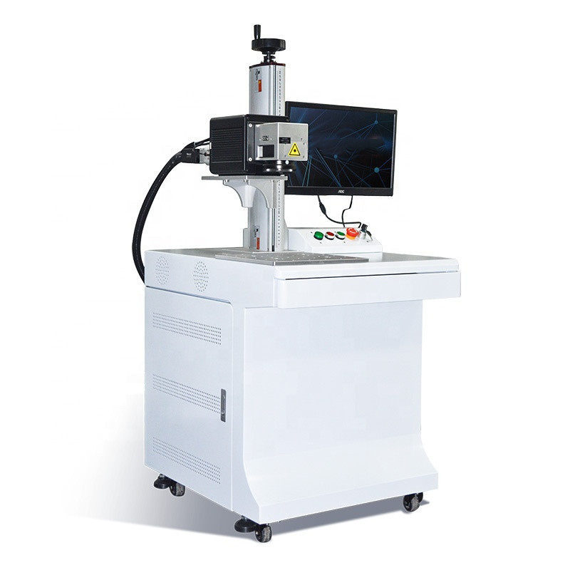 Metal Marking Fiber 3D Laser Engraving Machine 50W On Curve Metal