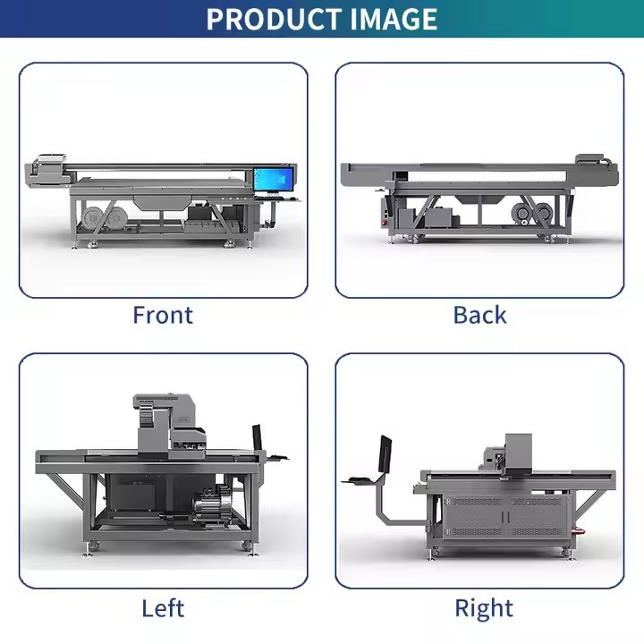 100% Tested Large Format 2513 I1600 Gen5i UV LED Flatbed Printer for Glass Metal and Plastic Printing