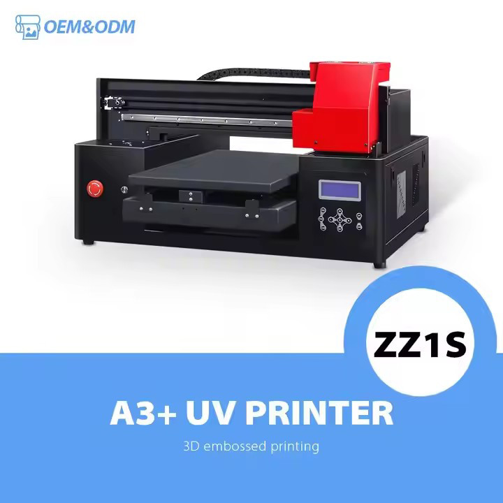 A3 Tube Printer Digital Small LED Multifunctional XP600 Inkjet UV Flatbed Printing Machine for Cell Phone Market