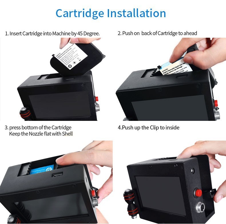 Fast Dry Ink Portable Handheld Thermal Inkjet Printer for Online Printing of Images Pictures QR Codes and Serial Numbers