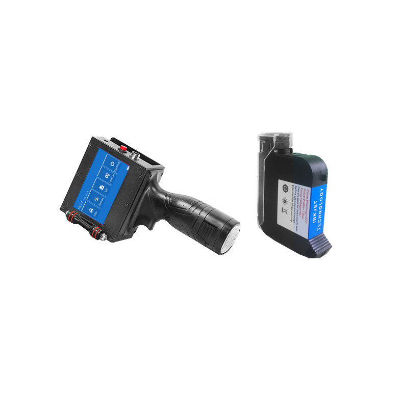Mini Portable Hand Held Thermal Inkjet Printer Label Printer with Fast Dry Ink for Image QR Code Serial Number and Product Date