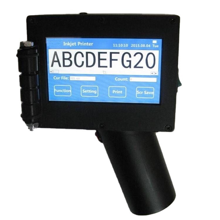 Mini Portable Hand Held Thermal Inkjet Printer Label Printer with Fast Dry Ink for Image QR Code Serial Number and Product Date
