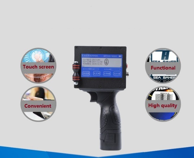 High Safety Level Inkjet Printer for Date Coding Needs on Handheld Plastic Metal
