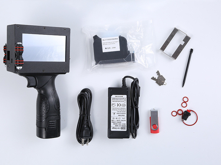 High Safety Level Inkjet Printer for Date Coding Needs on Handheld Plastic Metal