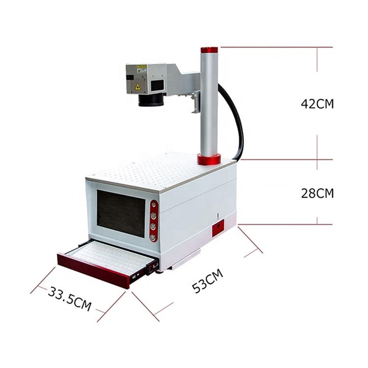 Stainless Steel 60W JPT Laser Marking Machine CE Certification
