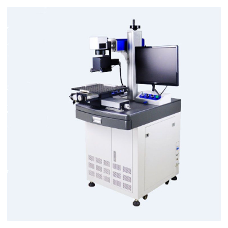 CCD flying fiber laser marking engraving machine with flying system for Production date Qr code logo marking