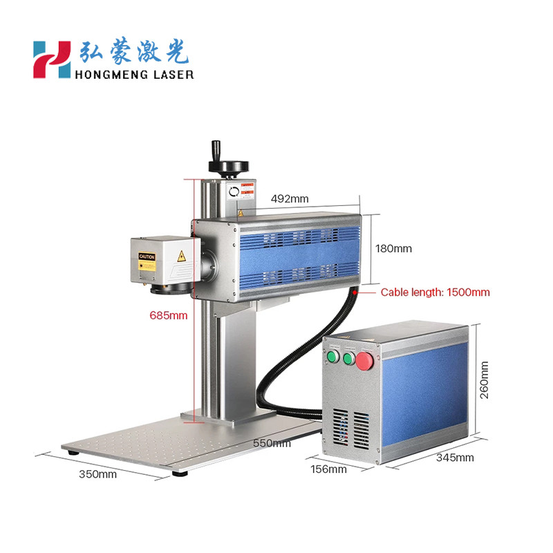 Free Shipping Auto Focus 30W Split Fiber Laser Marking Machine Laser Engraving Machine Co2 Laser Marking Stainless